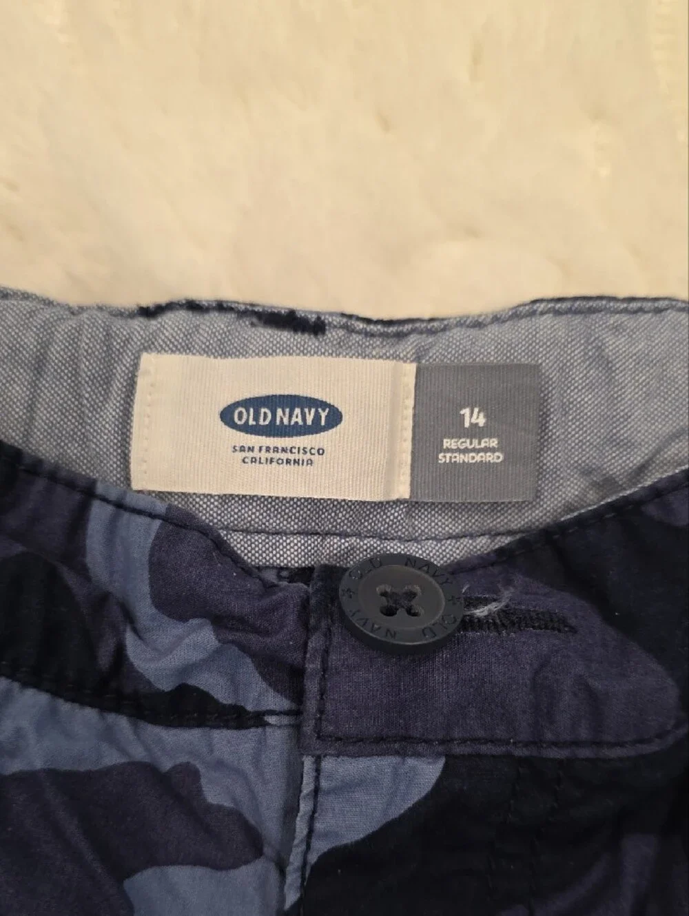 Old Navy Blue Camouflage Kids' Shorts